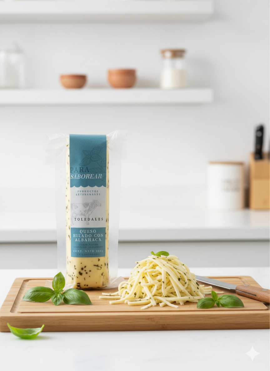 Queso Hilado de Albahaca