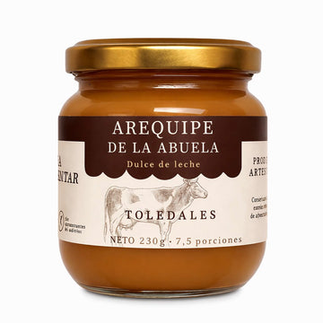 Arequipe de la Abuela x 230g Toledales sobre fondo blanco