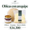 Obleas con arequipe - productos incluidos